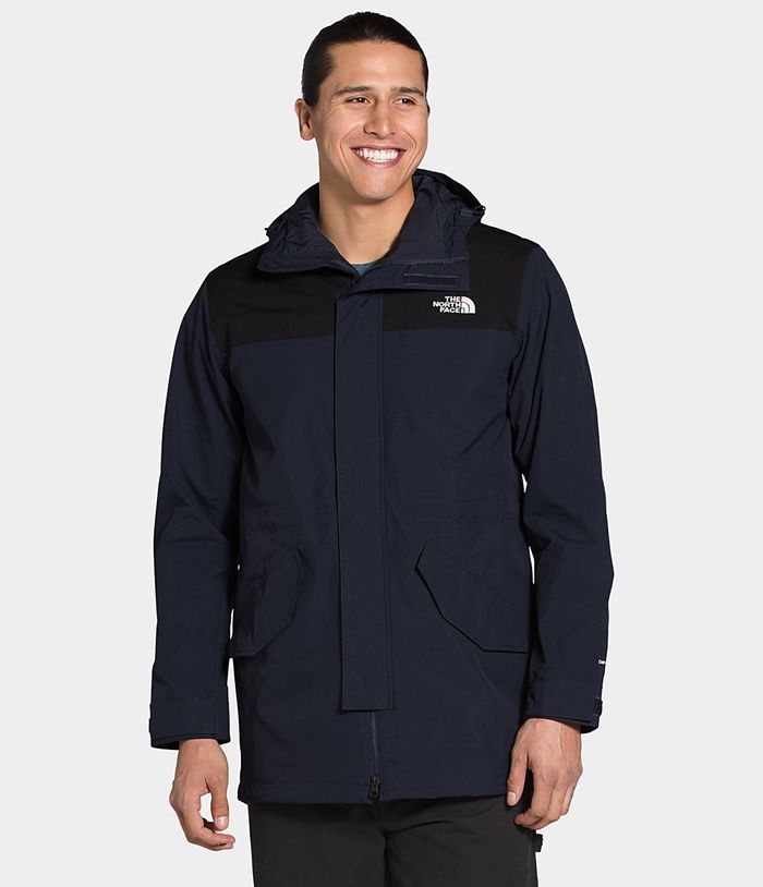 Casaca Impermeable The North Face Hombre City Breeze Parka Azul Marino - Peru 96205EXVR